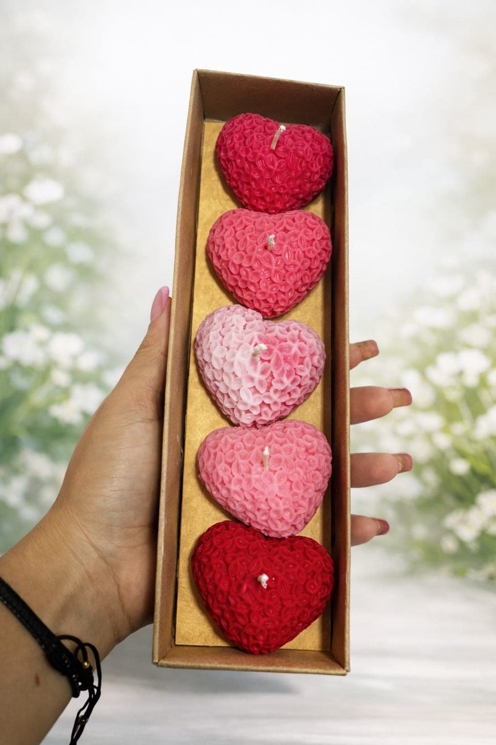 Cajita corazón florales profesional